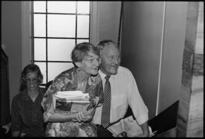 Ruth Dyson and MPs Noel Scott, and Sonja Davies - Photograph taken by John Nicholson.