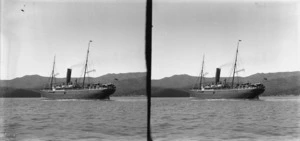 Steam ship Mararoa in Akaroa Harbour