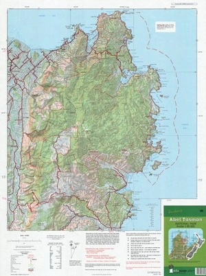 Parkmap Abel Tasman National Park