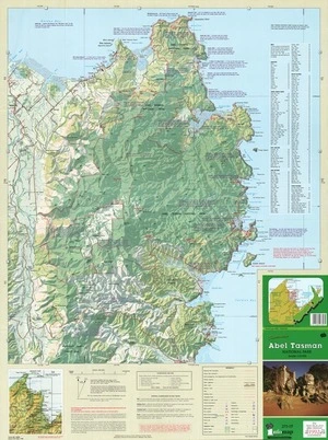Parkmap Abel Tasman National Park.