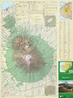 Parkmap Egmont National Park.