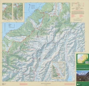 Parkmap Mount Cook & Westland National Parks