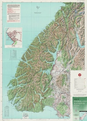Map of Fiordland National Park / published by the Department of Lands and Survey N.Z.