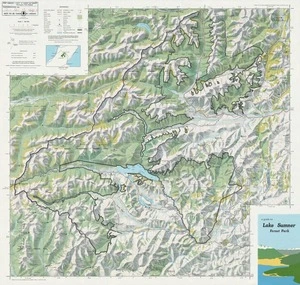 A guide to Lake Sumner Forest Park / this map is compiled from Dept. of Lands and Survey mapping, N.Z. Forest Service mapping and records ; drawn by J.M. Lundie, Canterbury Conservancy Office, NZFS Christchurch.