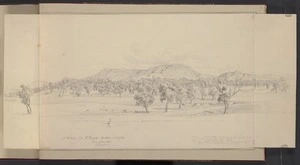 Guérard, Eugen von, 1811-1901: Mount Williams from Mr Campbells from station Lexington, Thursday 5 Juni 1856