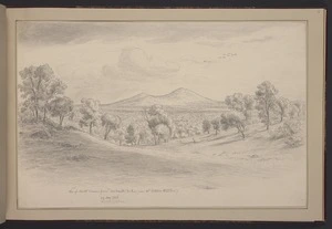 Guérard, Eugen von, 1811-1901: View of Mount Rouse from Durkariti hill (near Mr Ritchie's stations) 27 May 1856