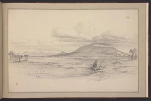 Guérard, Eugen von, 1811-1901: Mt. Tauwell. Nativi. Lagune nahe d. Mt. William Station 2r Juny 56. Grampians