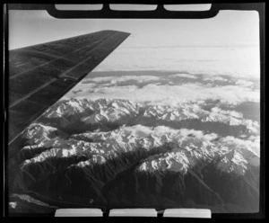 Kaikoura Ranges, Marlborough, photographed from a Vickers Viscount aircraft