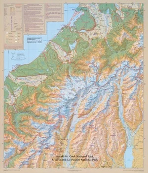 Aoraki/Mt Cook National Park & Westland/Tai Poutini National Park / cartography by Terralink NZ Limited.
