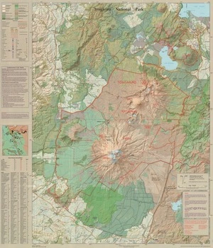 Tongariro National Park / cartography by Terralink.