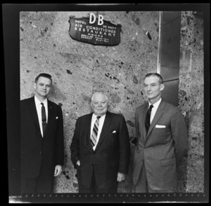 Boeing Executives in the foyer of Hotel De Brett, Wellington