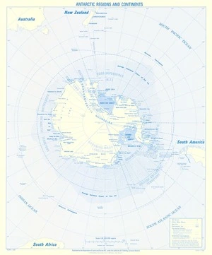 Antarctic regions and continents.