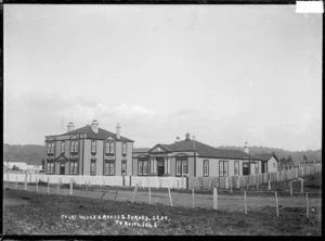 View of the Court House, and the Roads & Survey Department building, Taumarunui