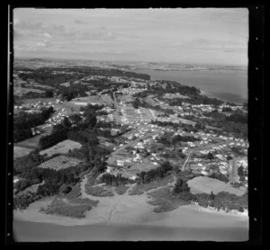 Beach Haven with Tui Park in the lower right, North Shore City, Auckland Region