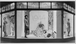 DIC display windows with 1944 women's fashions