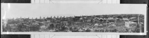 Thomson, R J, fl 1931 :Napier, after the Great Earthquake & Fire, 3rd. Feb. 1931 [Panorama photograph]
