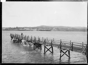 Raglan from Te Akau Wharf, 1910 - Photograph taken by Gilmour Brothers