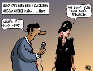 Black Caps lose eighth successive one-day cricket match... News. 3 December 2010