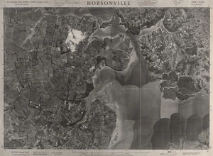 Hobsonville / this mosaic compiled by N.Z. Aerial Mapping Ltd. for Lands & Survey Dept., N.Z.