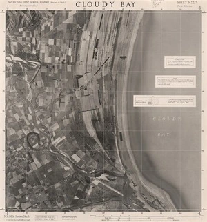 Cloudy Bay / this mosaic compiled by N.Z. Aerial Mapping Ltd. for Lands and Survey Dept., N.Z.