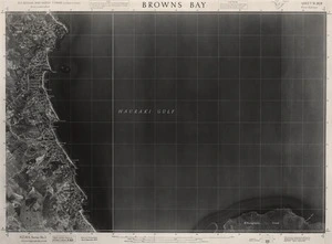 Browns Bay / this mosaic compiled by N.Z. Aerial Mapping Ltd. for Lands and Survey Dept., N.Z.