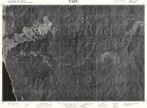 Tapu / this map was compiled by N.Z. Aerial Mapping Ltd. for Lands & Survey Dept., N.Z.