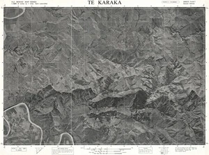 Te Karaka / this map was compiled by N.Z. Aerial Mapping Ltd. for Lands & Survey Dept., N.Z.