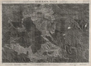 Rerekapa Falls / this mosaic compiled by N.Z. Aerial Mapping Ltd. for Lands and Survey Dept., N.Z.