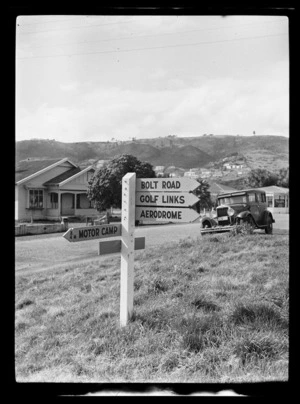 Bolt Road sign, Nelson City