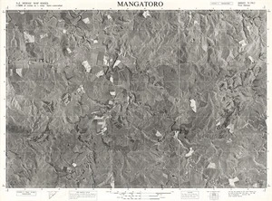 Mangatoro / this map was compiled by N.Z. Aerial Mapping Ltd. for Lands & Survey Dept., N.Z.