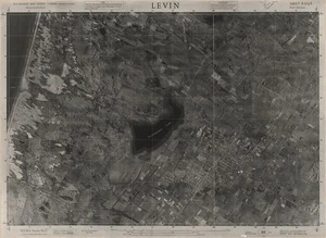 Levin / this mosaic compiled by N.Z. Aerial Mapping Ltd. for Lands and Survey Dept., N.Z., April 1948 & April 1949.