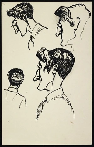 [Preliminary sketches for portrait of Alex Lindsay]