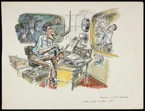 Gibbard, Leslie, 1945-2010: Impression of Radio Hauraki visited en route to London, 1967