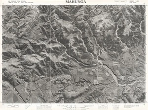 Mahunga / this map was compiled by N.Z. Aerial Mapping Ltd. for Lands & Survey Dept., N.Z.