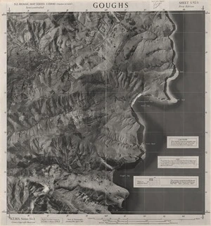 Goughs / this mosaic compiled by N.Z. Aerial Mapping Ltd. for Lands and Survey Dept., N.Z.
