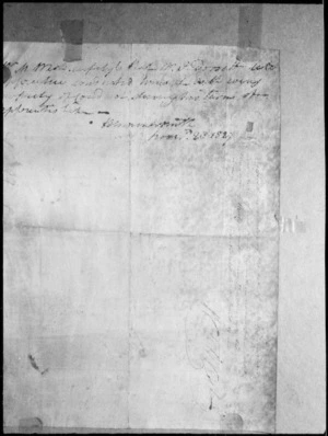Photograph of a document relating to surgeon John Dorset, possibly an indenture