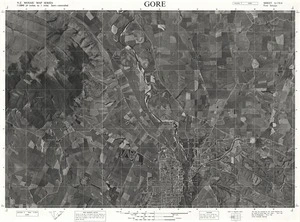 Gore / this map was compiled by N.Z. Aerial Mapping Ltd. for Lands & Survey Dept., N.Z.