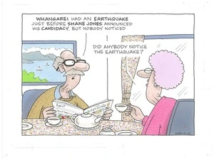 Shane Jones - Earthquake in Whangarei