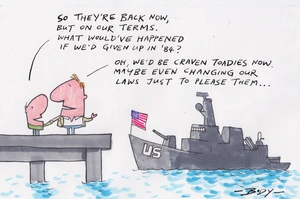 US ships in New Zealand waters