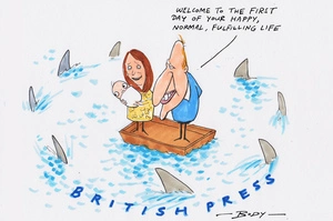 Royal baby meets the British press