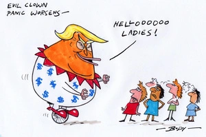 Donald Trump causes evil clown panic to worsen