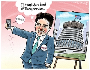Todd Barclay takes a selfie