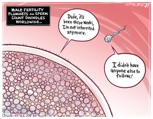 Male fertility plummets as sperm count dwindles worldwide
