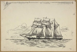 Messenger, Arthur Herbert, 1877-1962 :The schooner Rifleman, 1868. 1921