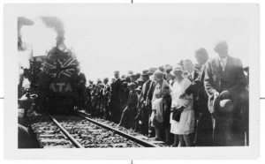 Opening of a railway line at Tauranga