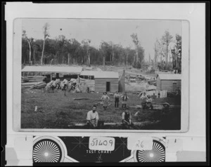 Sawmill and workers, Upper Hutt