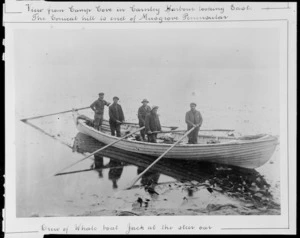 Crew of a whale boat, possibly Auckland Islands