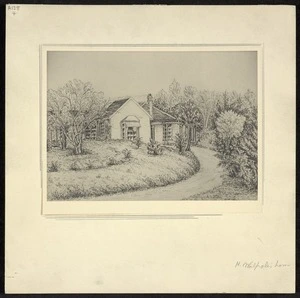 [Artist unknown] :[House in Auckland where Sir Hugh Walpole lived. ca 1880]