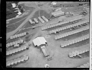 Aerial view of settlement at Kawerau - Photograph taken by Mr W Walker