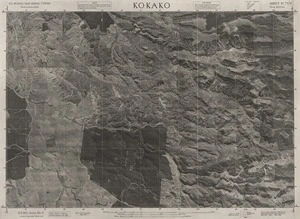Kokako / this mosaic compiled by N.Z. Aerial Mapping Ltd. for Lands and Survey Dept., N.Z.